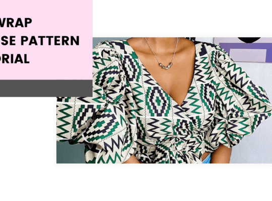 Wrap blouse pattern tutorial