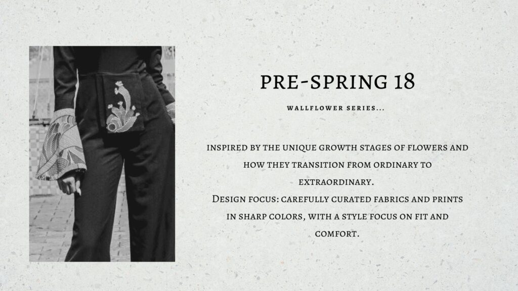Pre-Spring 18 collection
