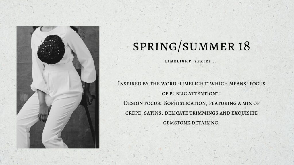 Spring/Summer 18 collection