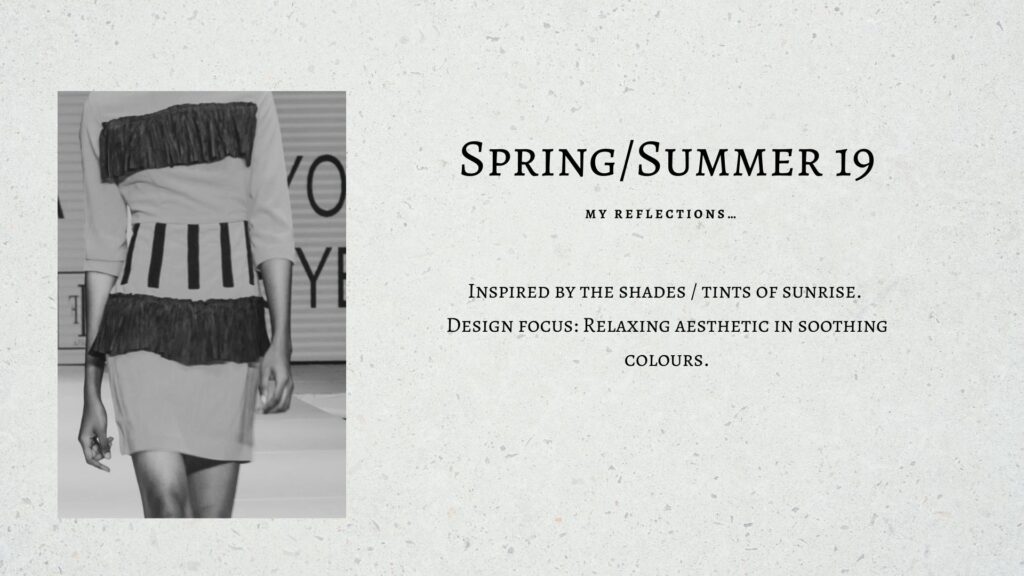 Spring/Summer 19 collection