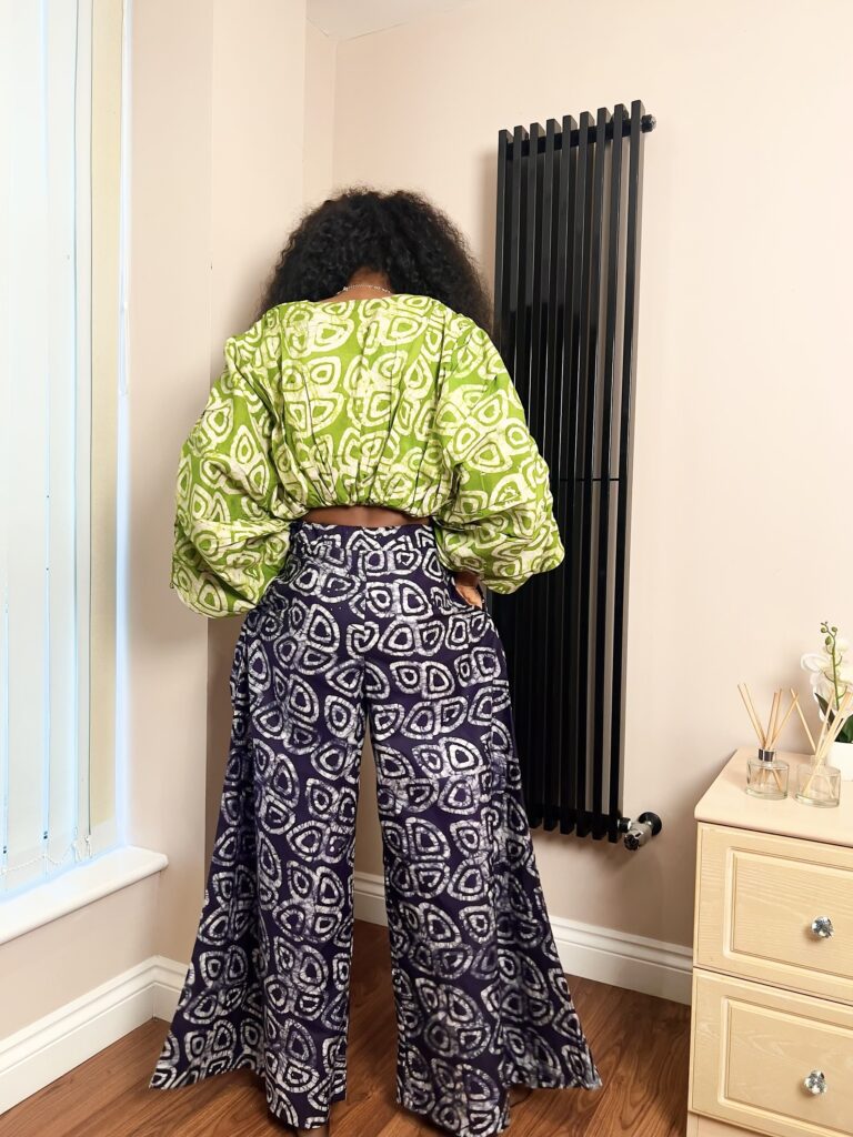 Two piece pants and top set