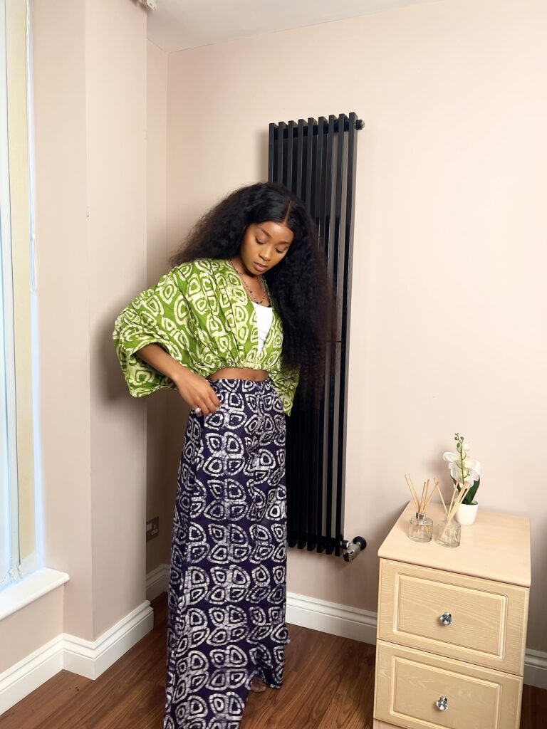 Two piece pants and top set