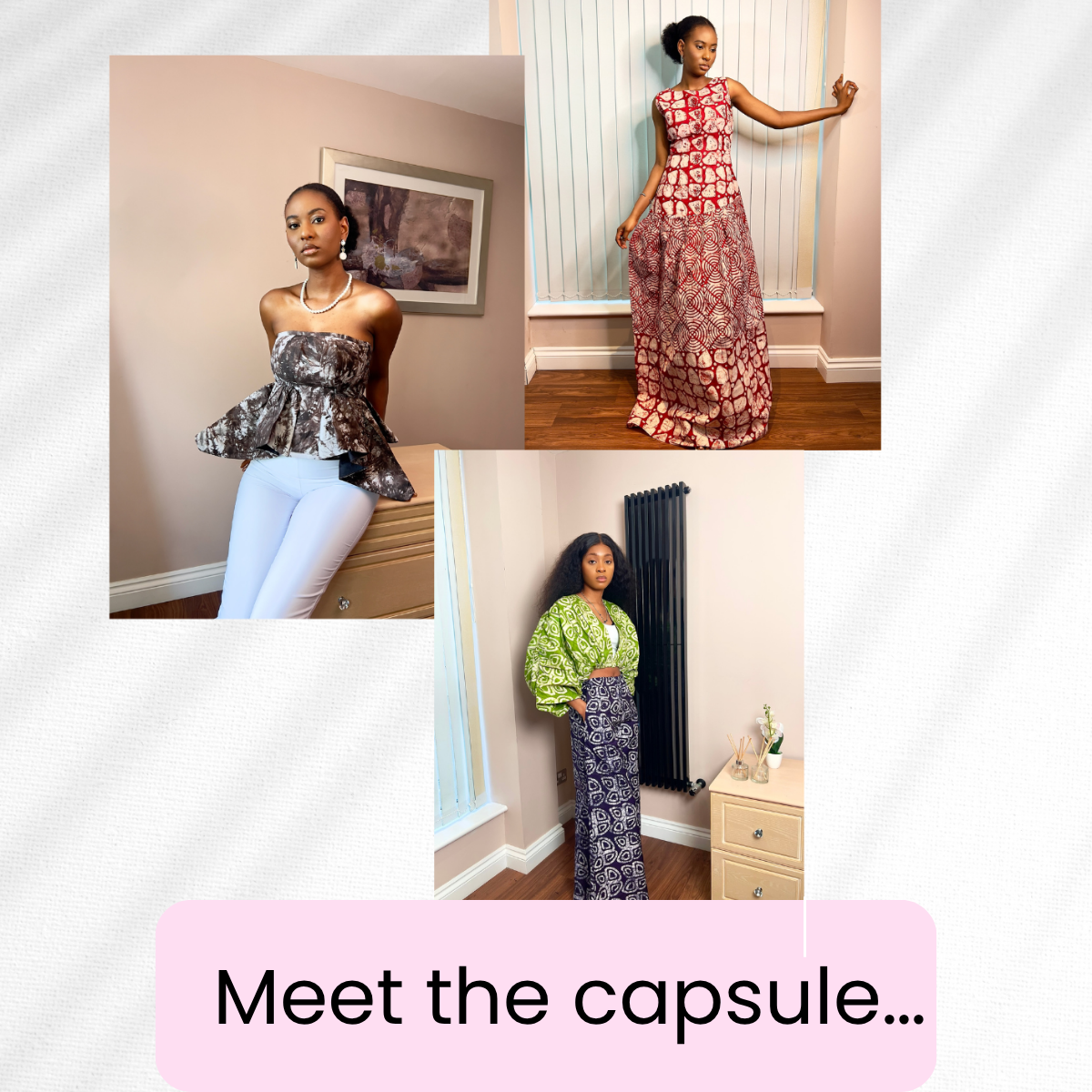 Overview of capsule pieces