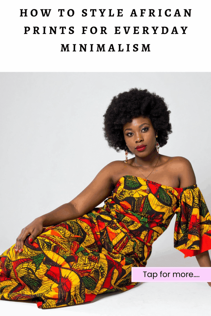 How to style African prints minimally 