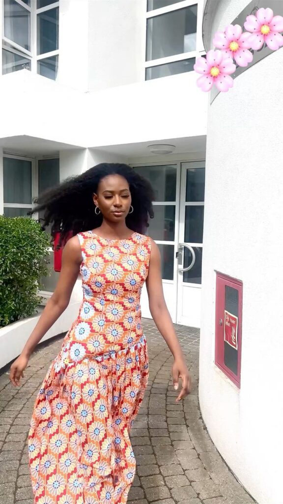 Asymmetrical Ankara Casual dress